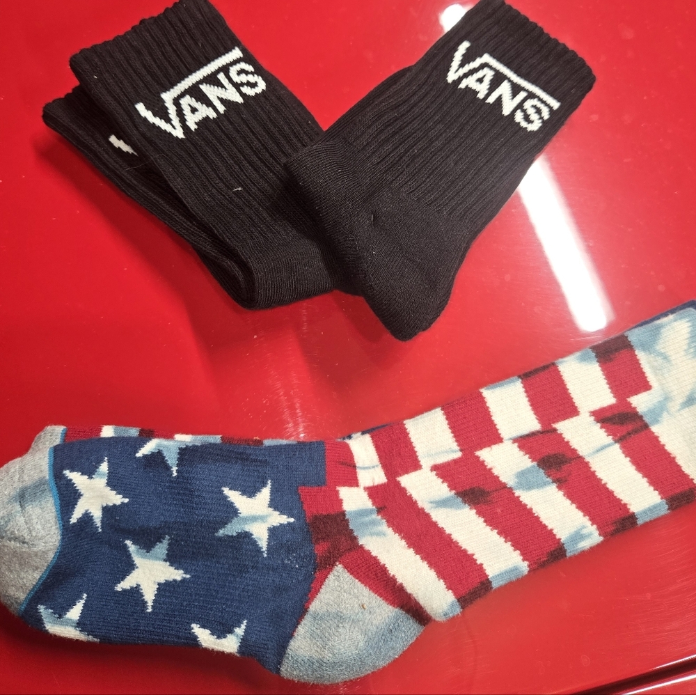 Vans Black Crew Socks